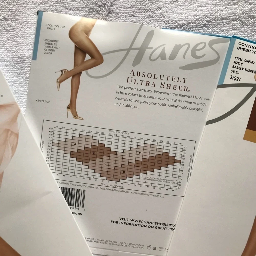 NWT- Control Top Sheer Toe/Panty (bundle of 3)